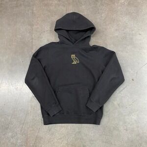 OVO October's Very Own Owl Logo Hoodie Black Y2K Men's Sz M Drake